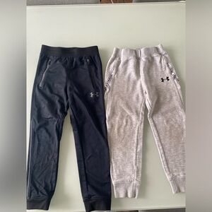 2 pair boys Under Armour sweatpants. Size 5.